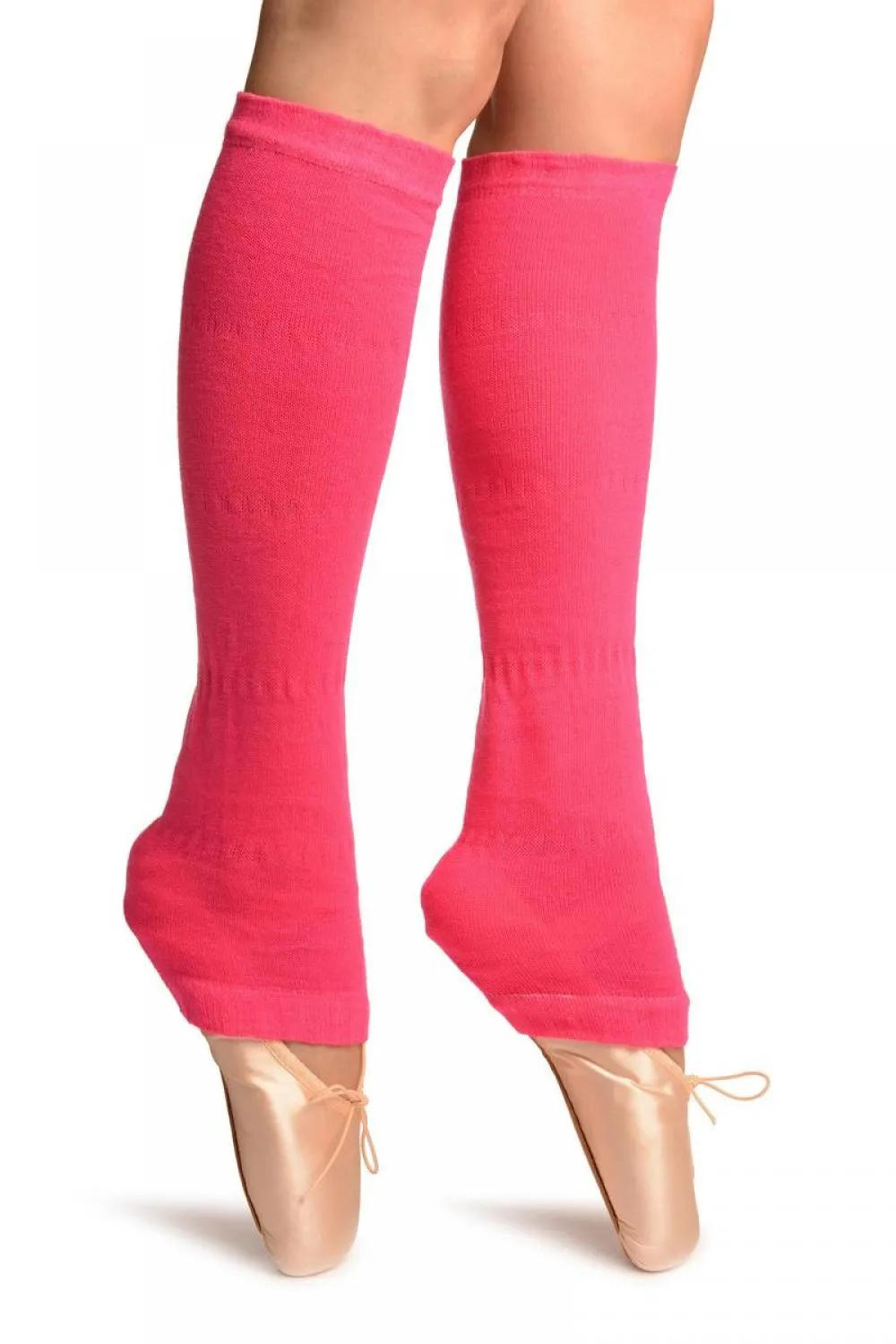 Neon Pink Gaufre Dance/Ballet Leg Warmers