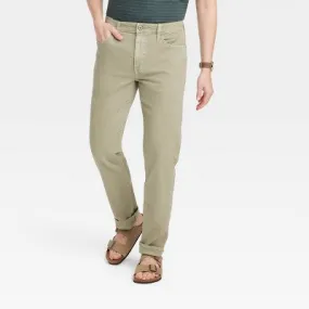 New - Men's Lightweight Colored Slim Fit Jeans - Goodfellow & Co Bay Leaf 34x30