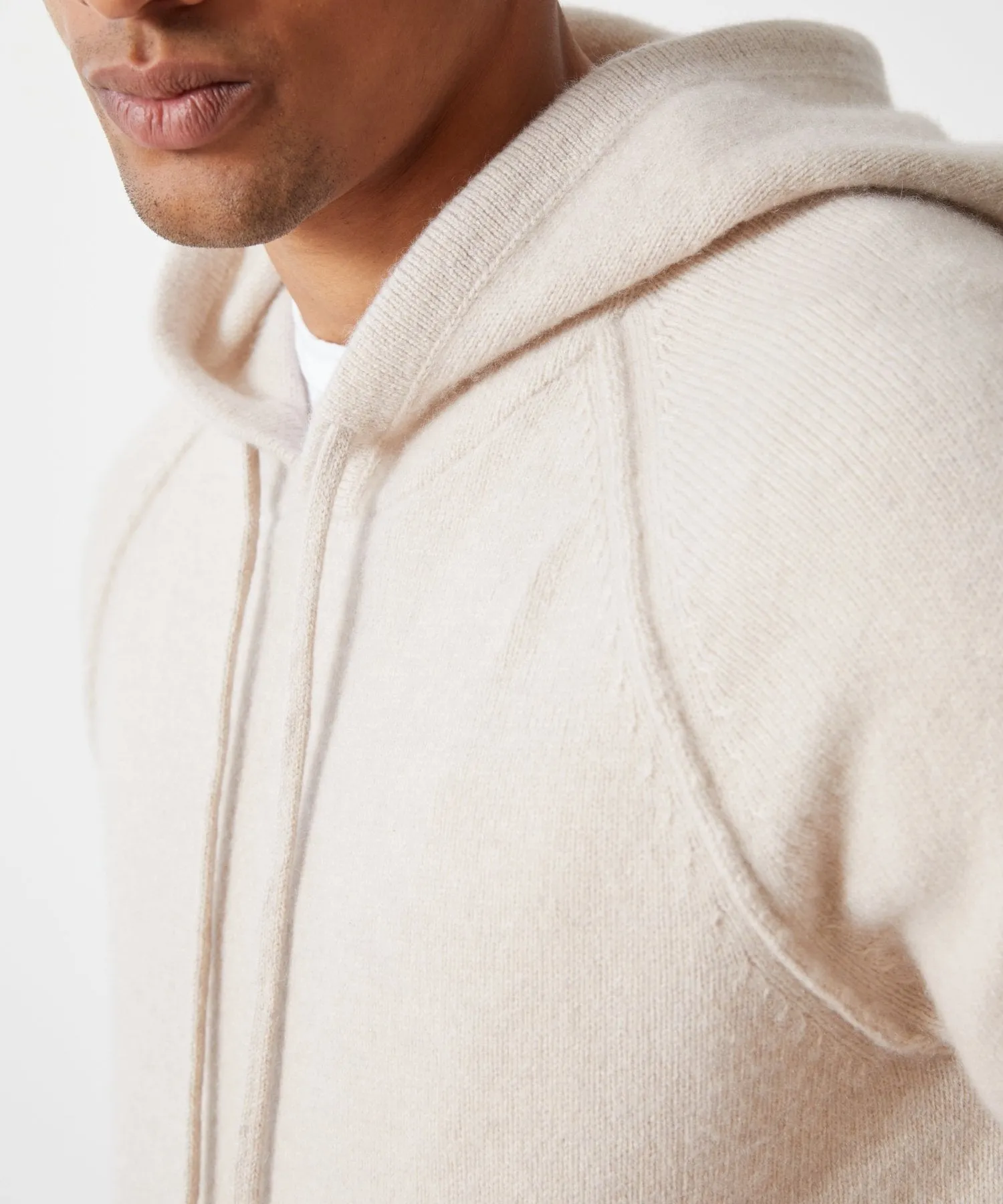 Nomad Cashmere Hoodie in Bisque