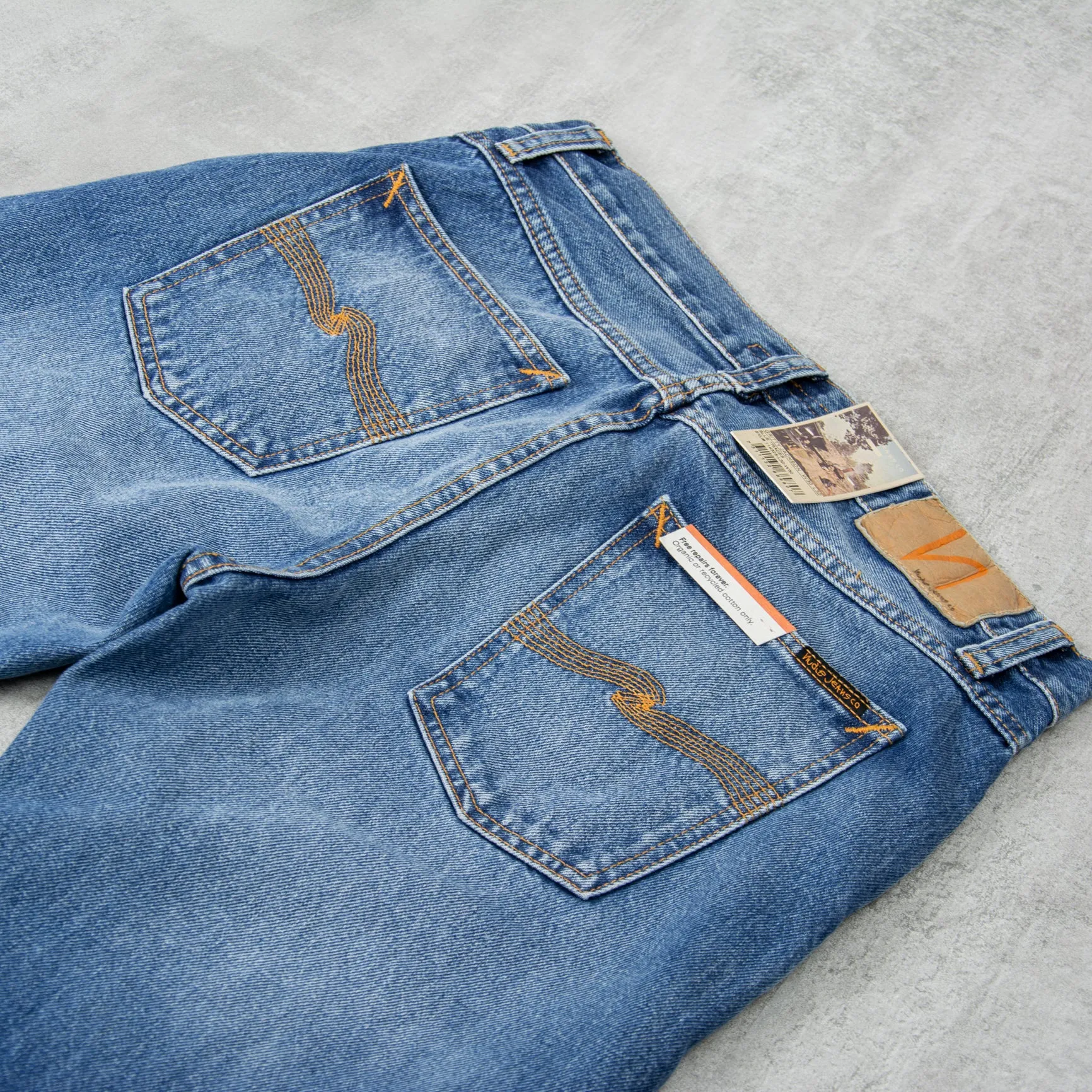 Nudie Gritty Jackson Jeans - Blue Traces