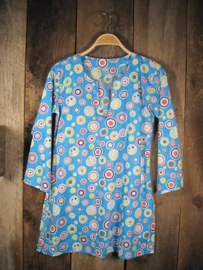 Nusantara Cotton Tunic in Colorful Bubbles