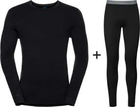 ODLO Men's Naturals 200 Merino Wool Crew Neck COMBO