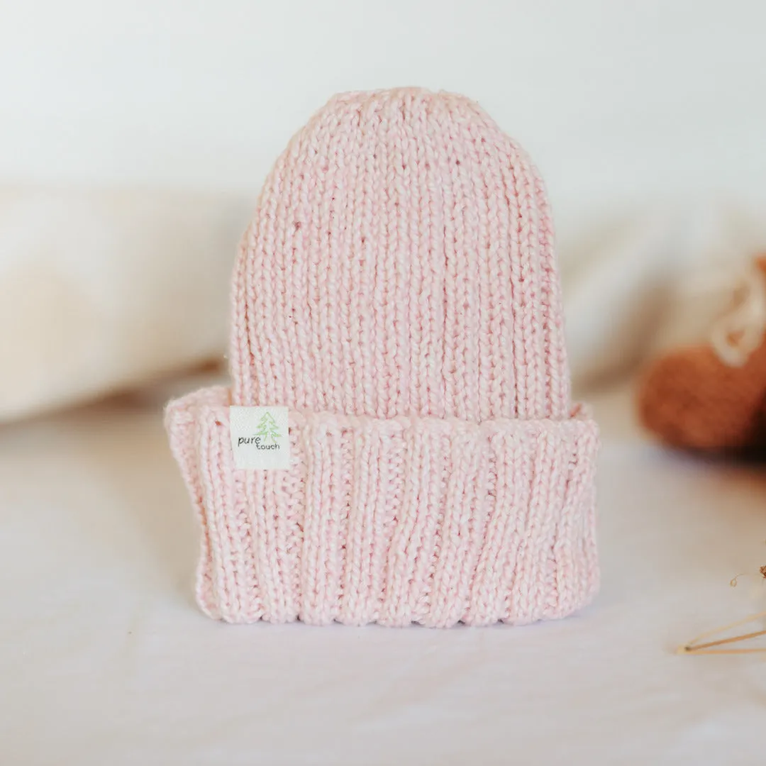 Organic Cotton Baby Beanie | Biodegradable Knitted Newborn Baby Caps