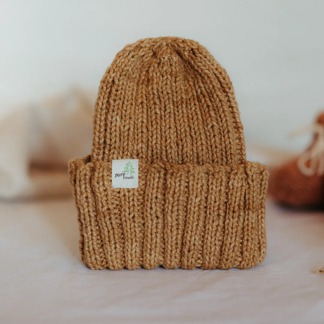 Organic Cotton Baby Beanie | Biodegradable Knitted Newborn Baby Caps