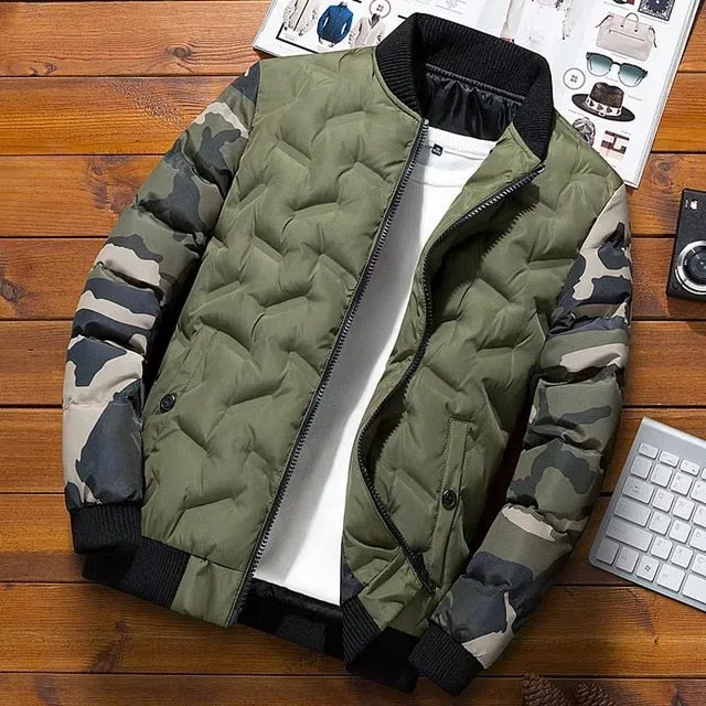 Padded Camouflage Thick Warm Parka