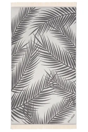 Palm Springs Grey | Feather Beach Towel