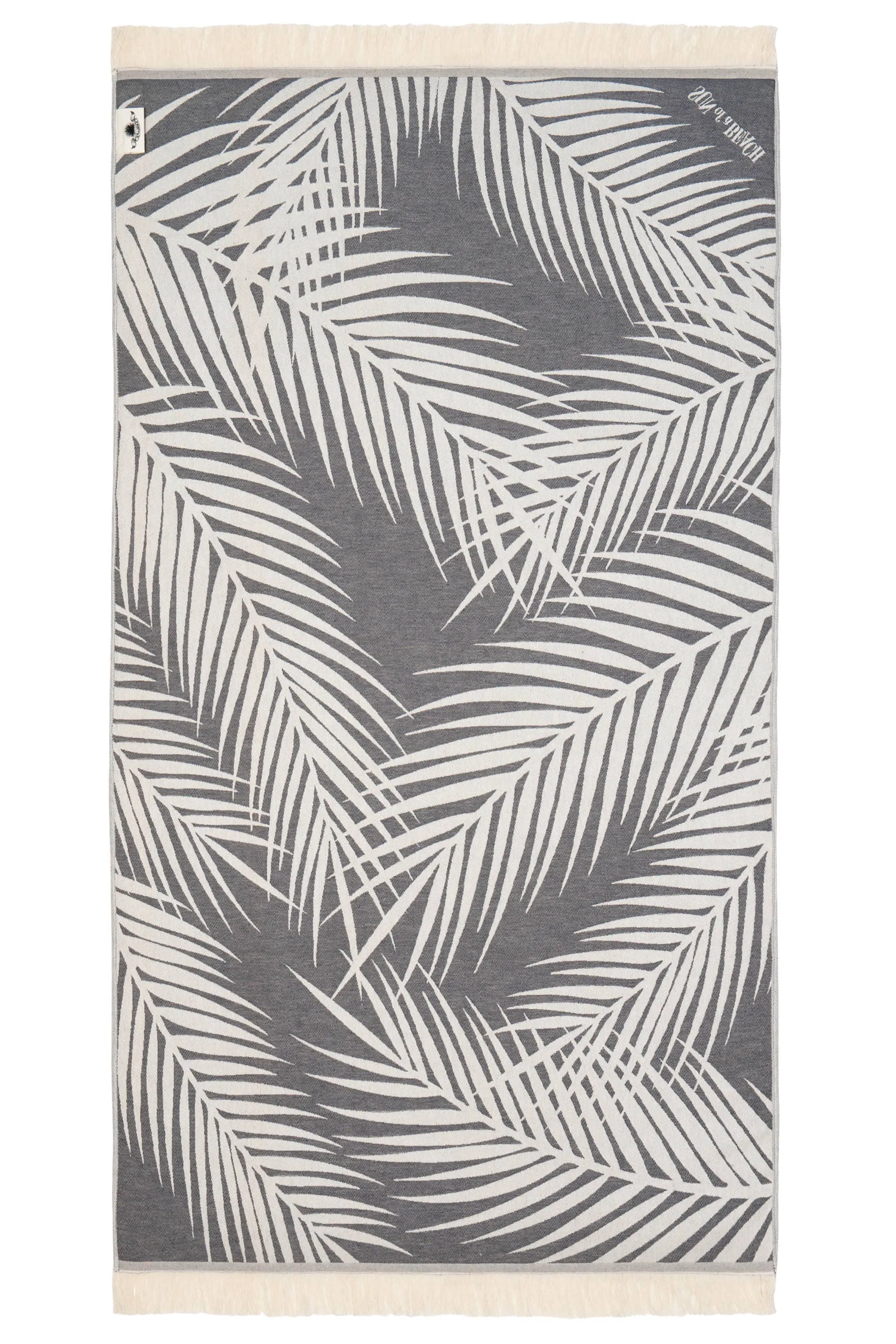 Palm Springs Grey | Feather Beach Towel