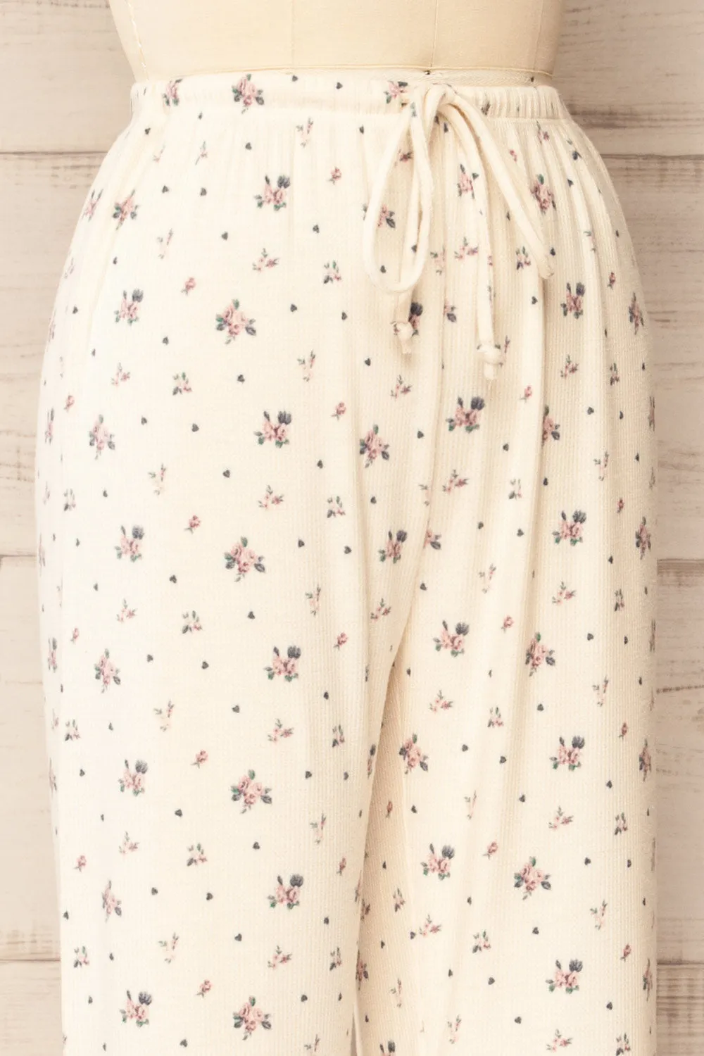 Pantona | Ivory Floral Lounge Pants