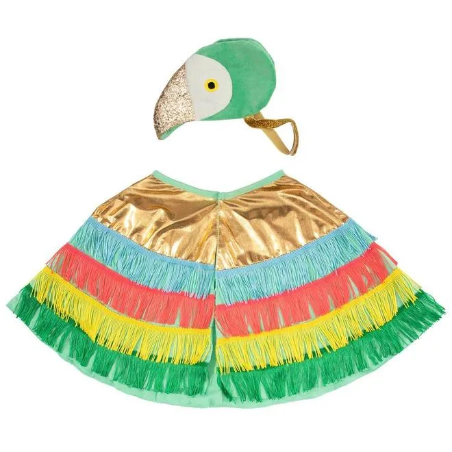 Parrot Fringed Cape Costume