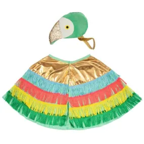 Parrot Fringed Cape Costume