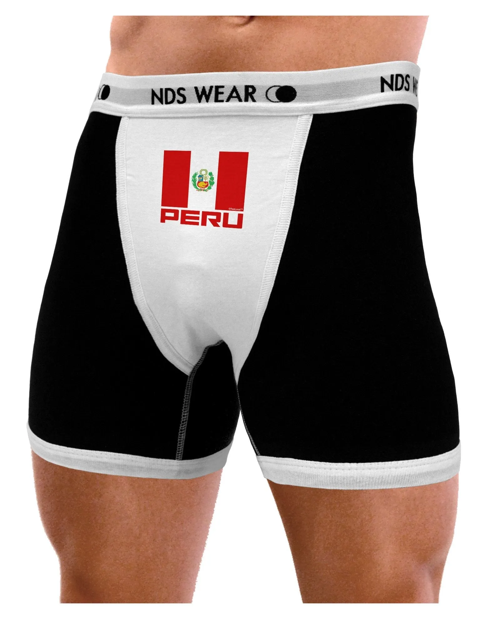 Peru Flag Mens Boxer Brief Underwear