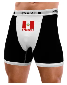 Peru Flag Mens Boxer Brief Underwear