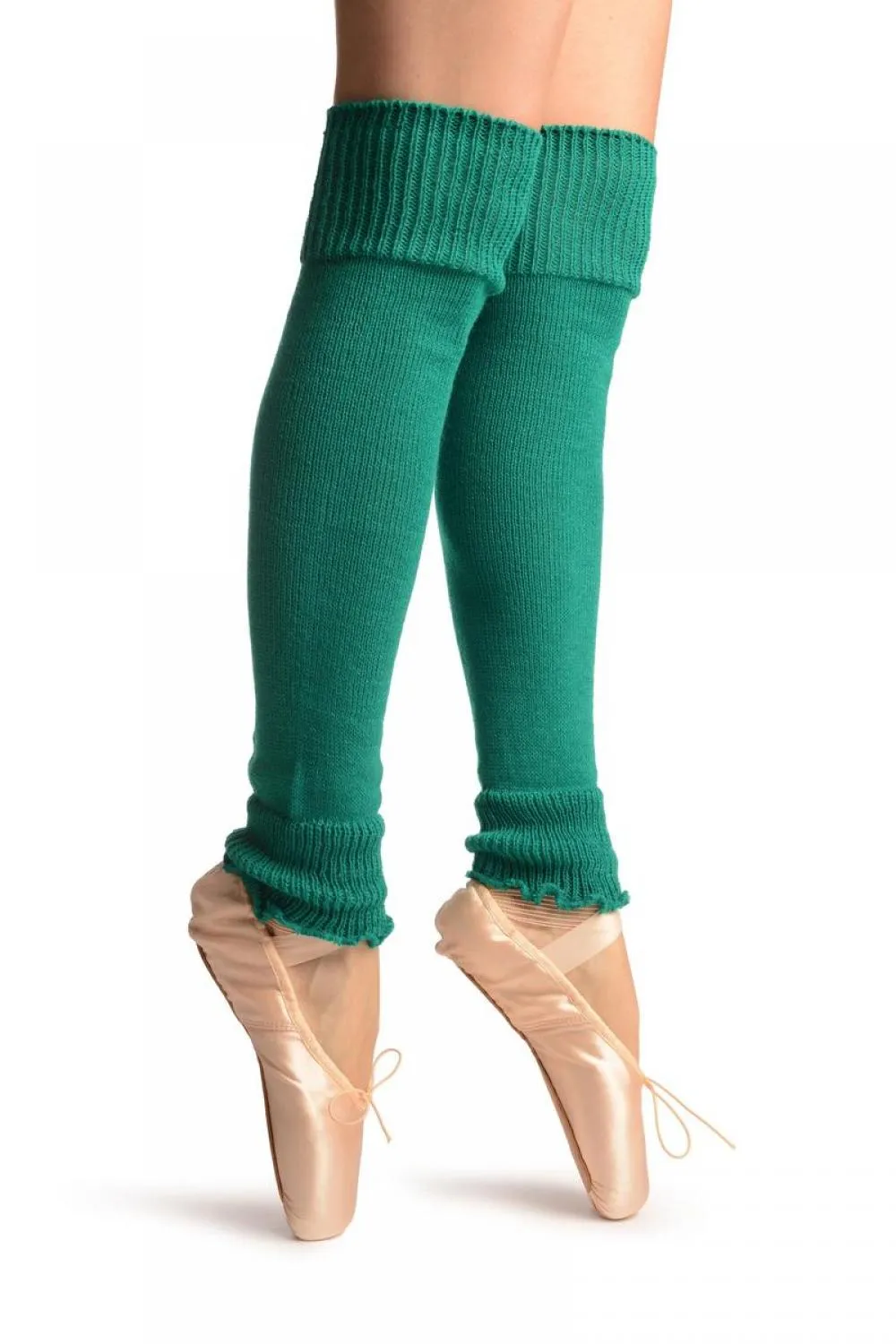 Pine Green Plain Dance/Ballet Leg Warmers