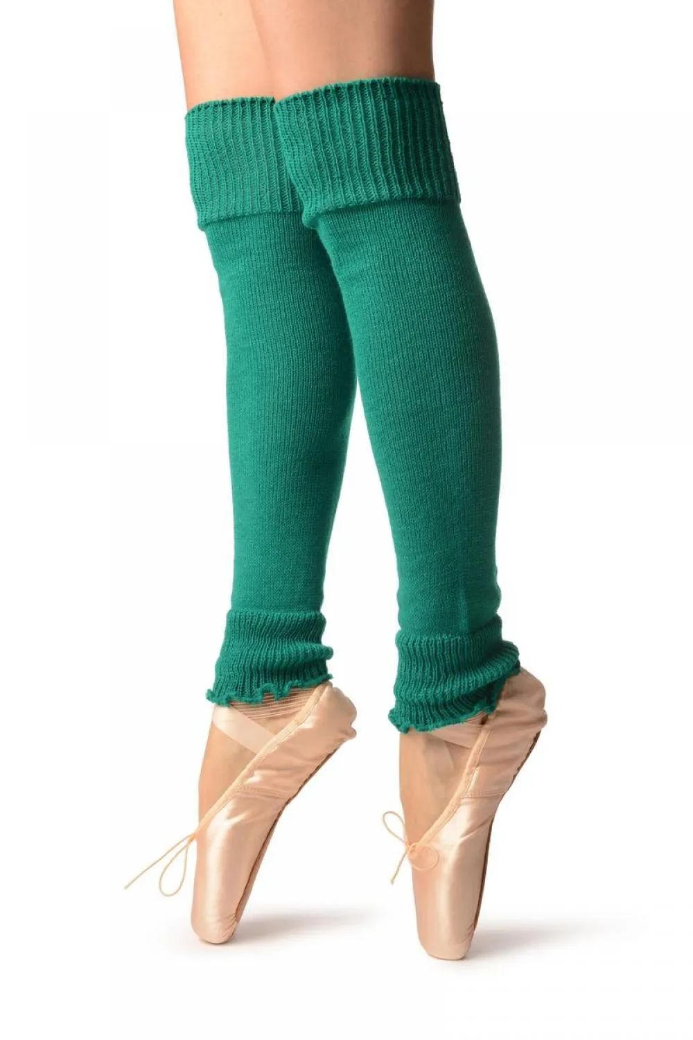 Pine Green Plain Dance/Ballet Leg Warmers