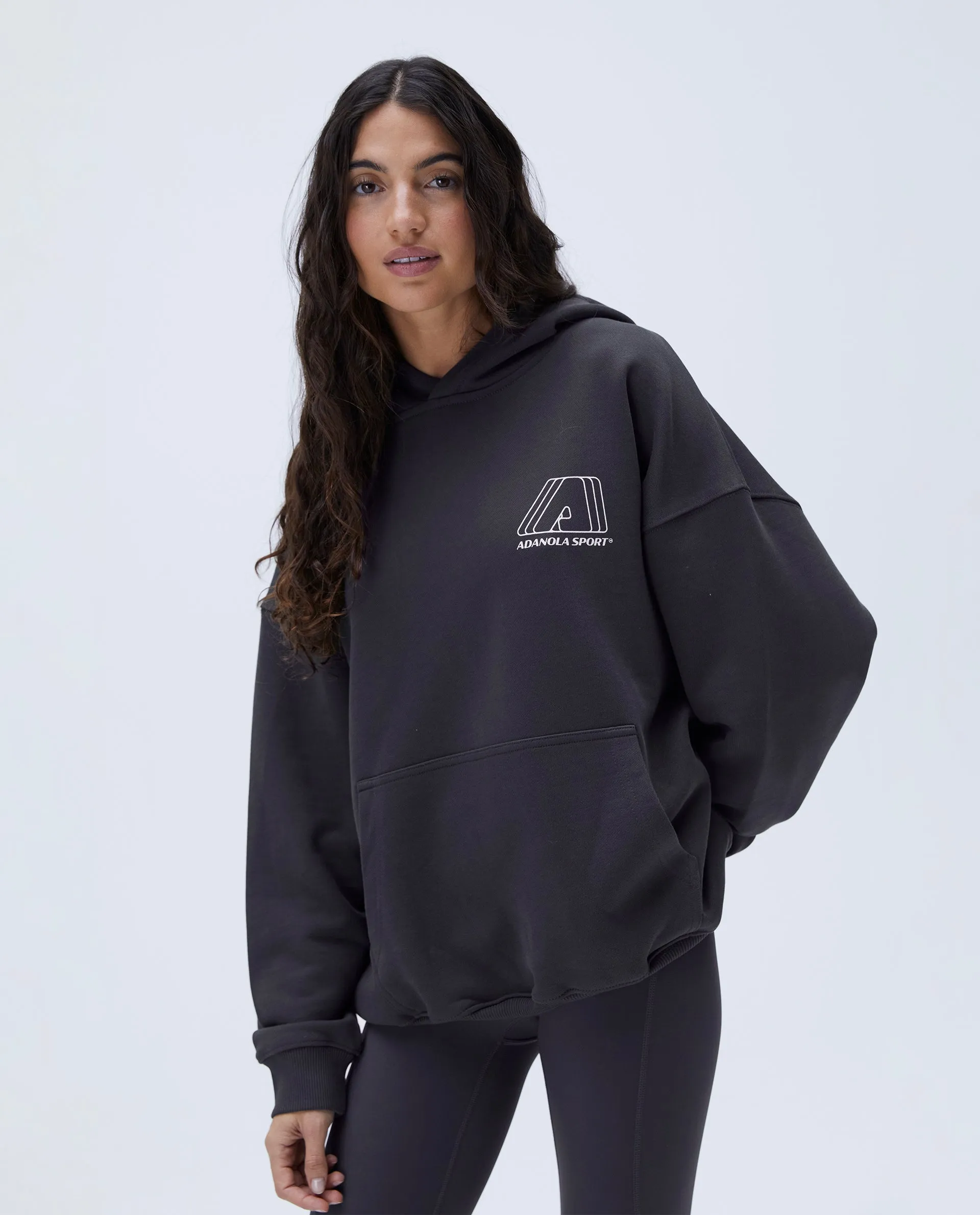 "A" Oversized Hoodie - Graphite Grey