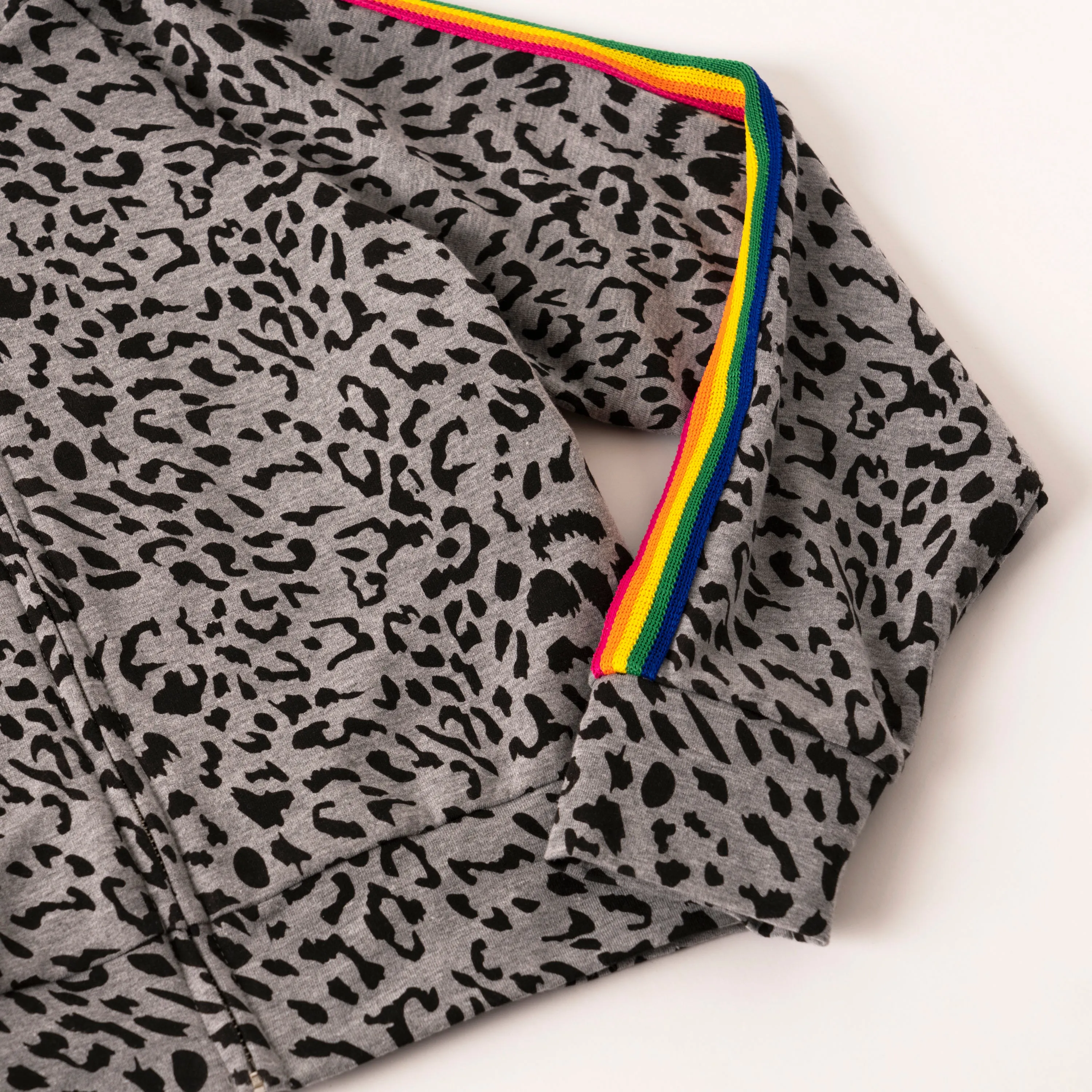 Rainbow Taped Leopard Jacket