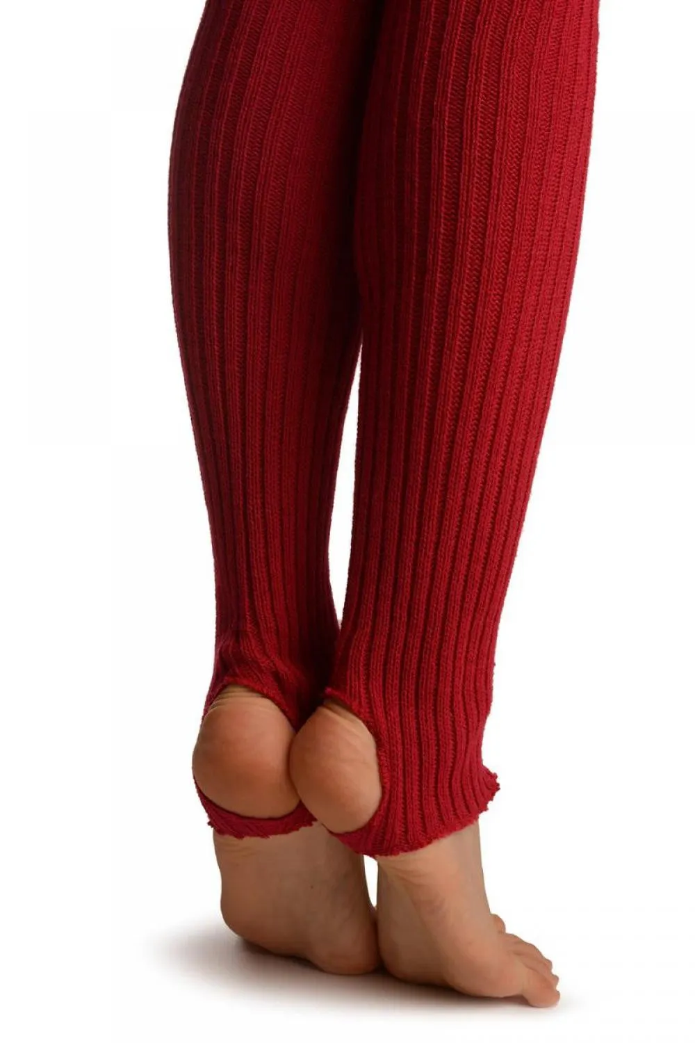 Raspberry Red Stirrup Dance/Ballet Leg Warmers