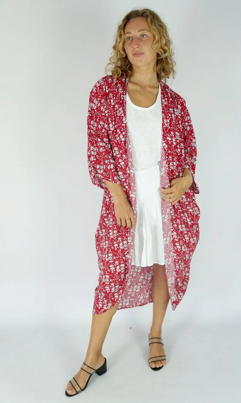 Rayon Cape Long Blossom, More Colours