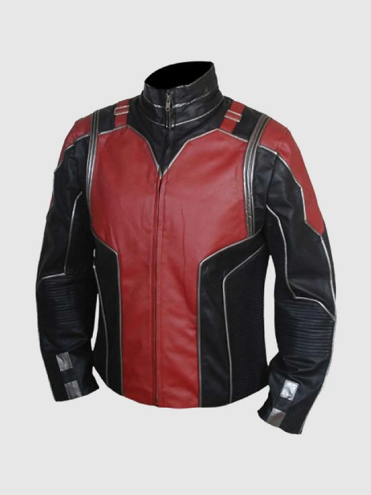 Red & Black Moto Jacket