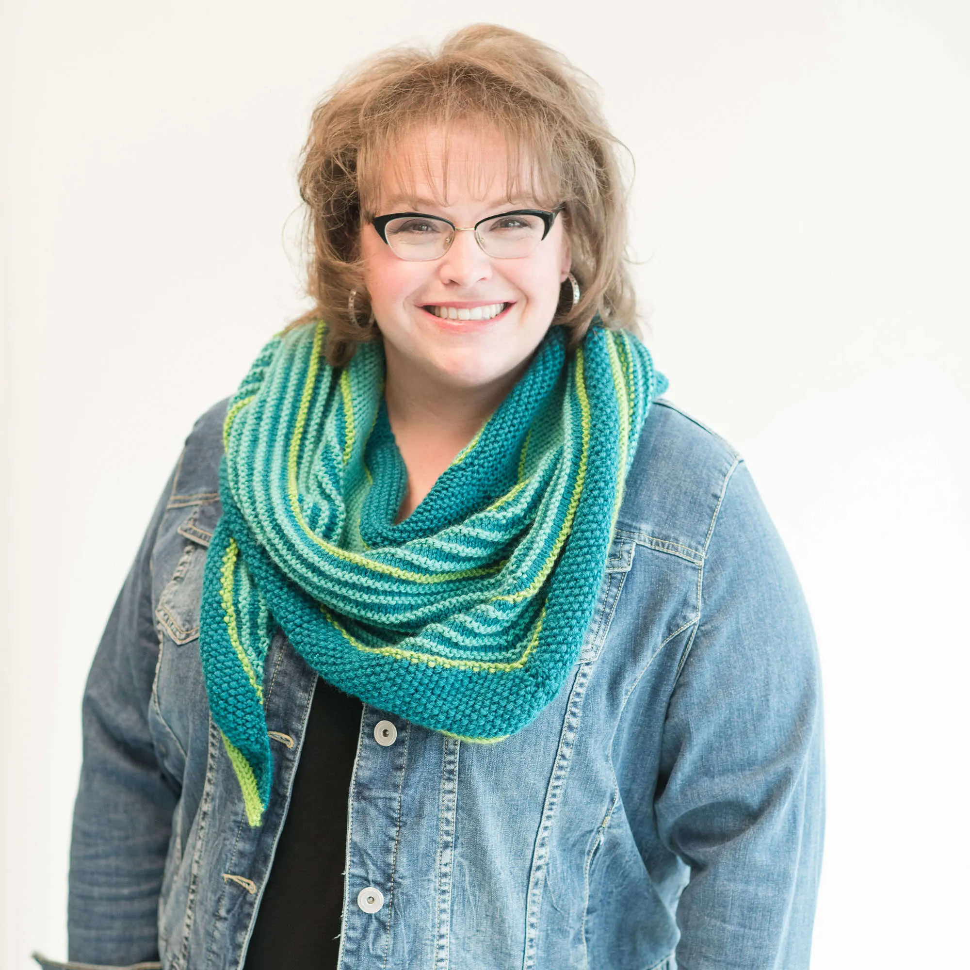 Red Heart Knit Marly's Garter Stitch Shawl