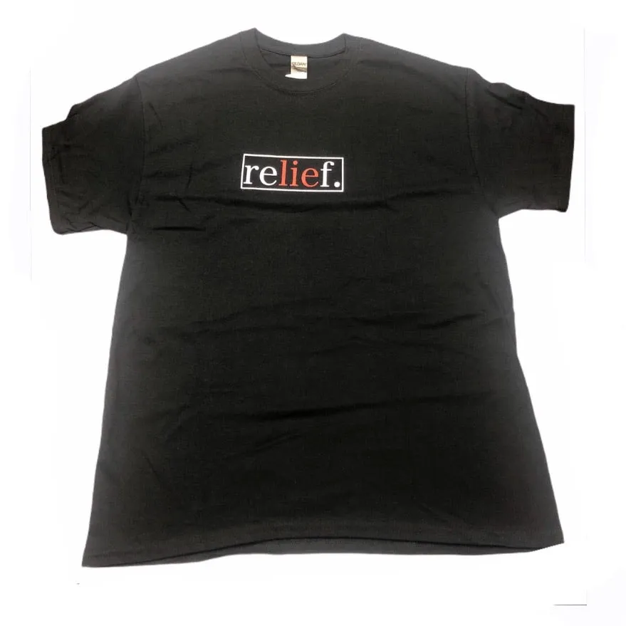 Relief Skate Supply LIE T Shirt Black