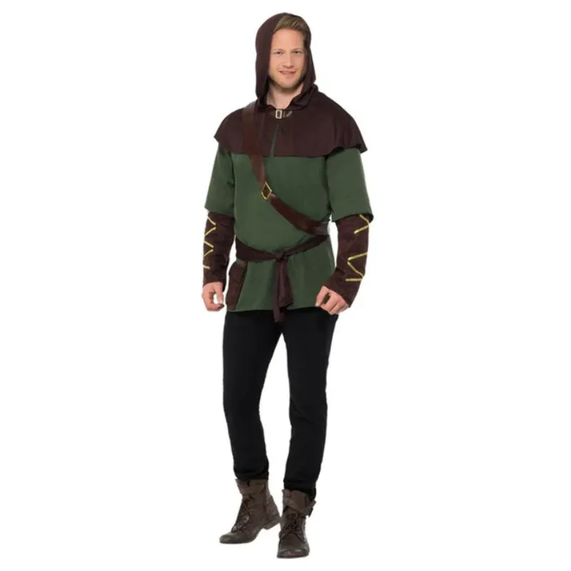 Robin Hood Adult Costume - Green & Brown