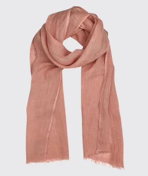 Rose Gauze Linen Scarf