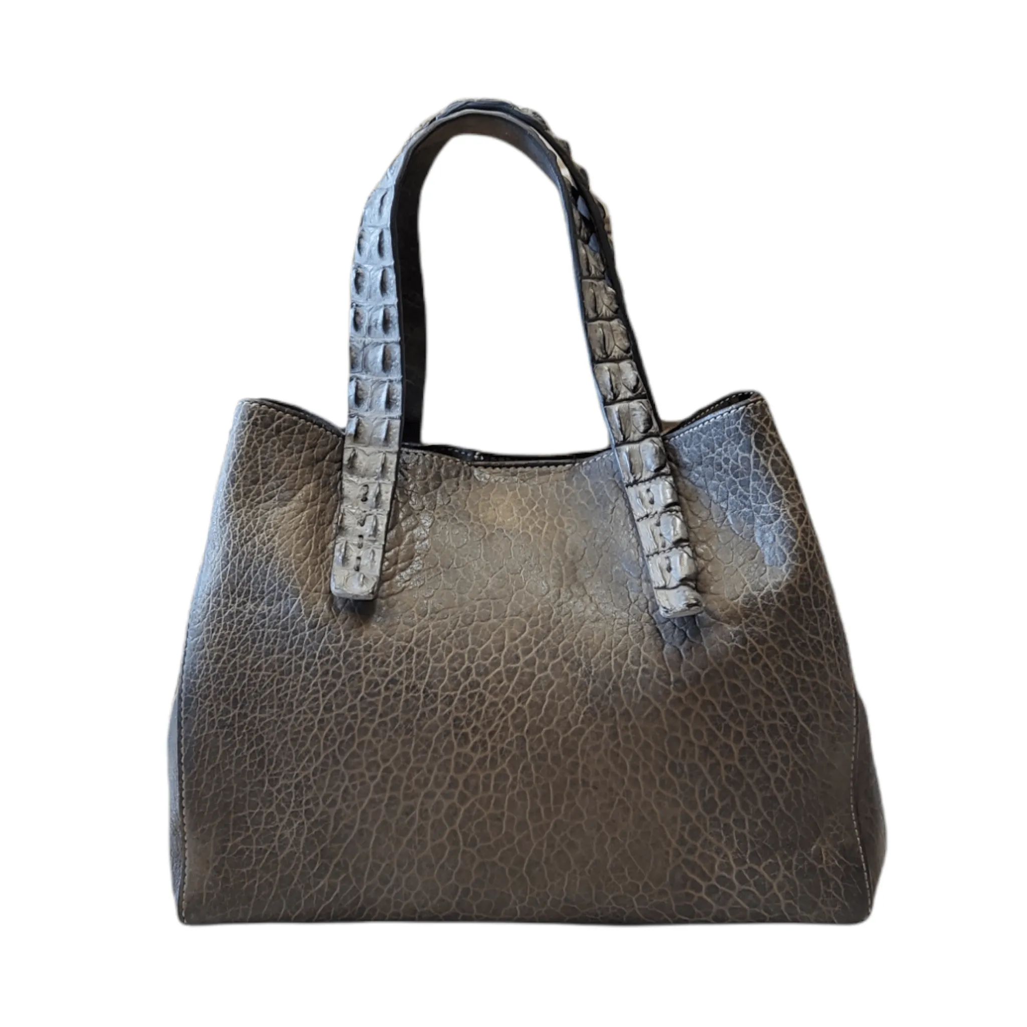 Satchel Bag Rossana Lambskin & Crocodile