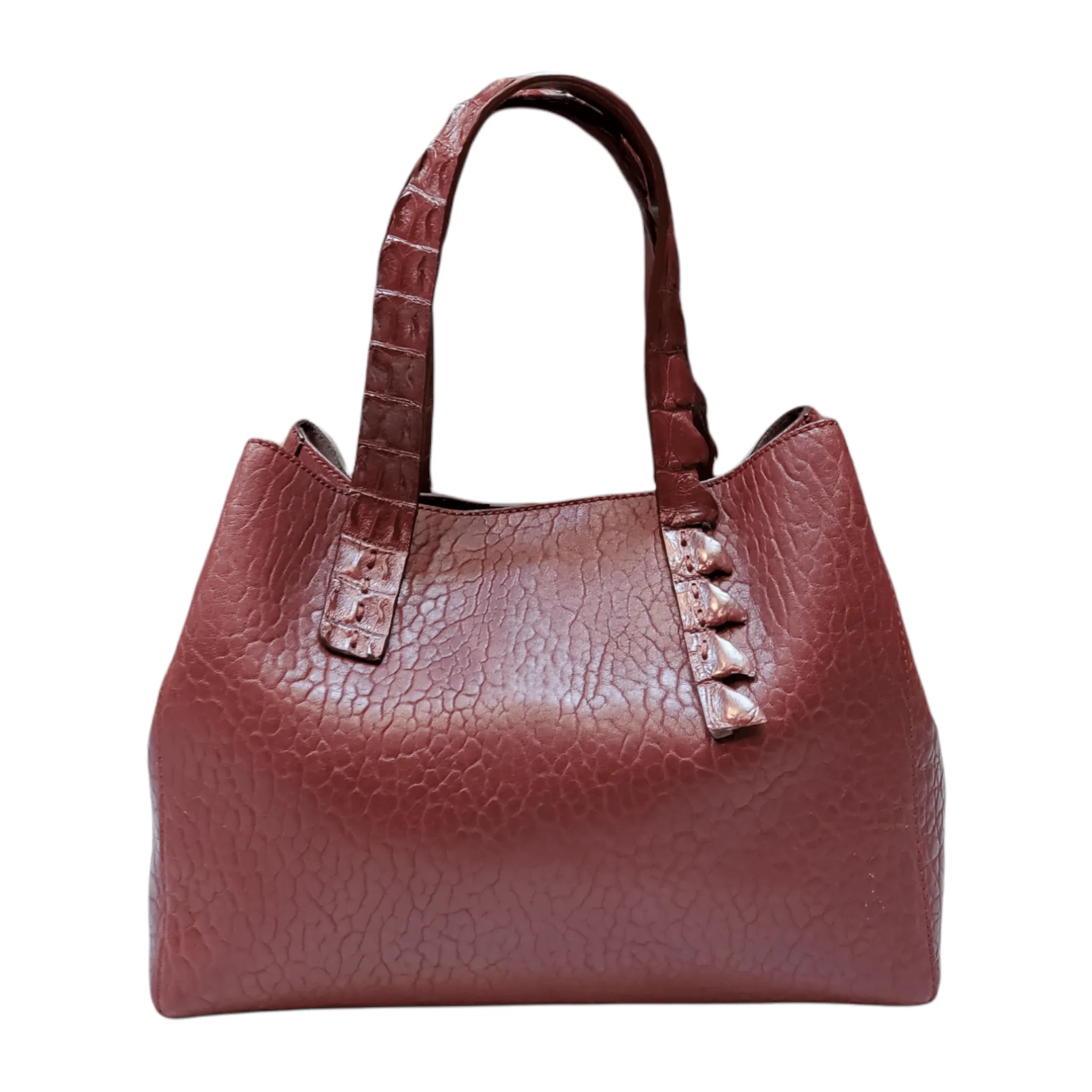 Satchel Bag Rossana Lambskin & Crocodile