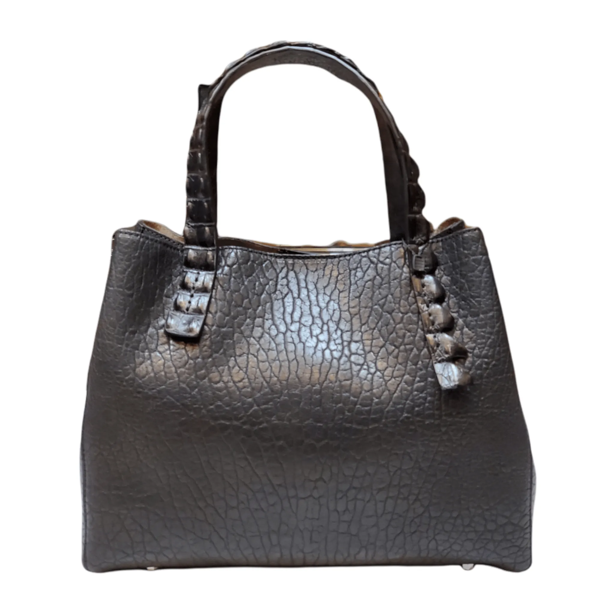 Satchel Bag Rossana Lambskin & Crocodile