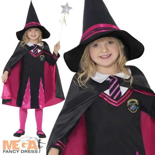 School Girl Witch Costume Halloween Fancy Dress