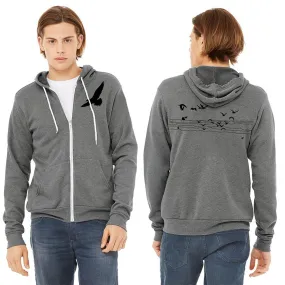 Seagull Beach *Limited Edition* Ultra Soft Zip-Up Hoodie - Unisex Deep Heather