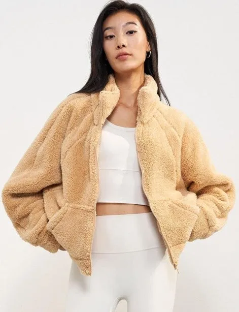 Sherpa Cropped Hoodie