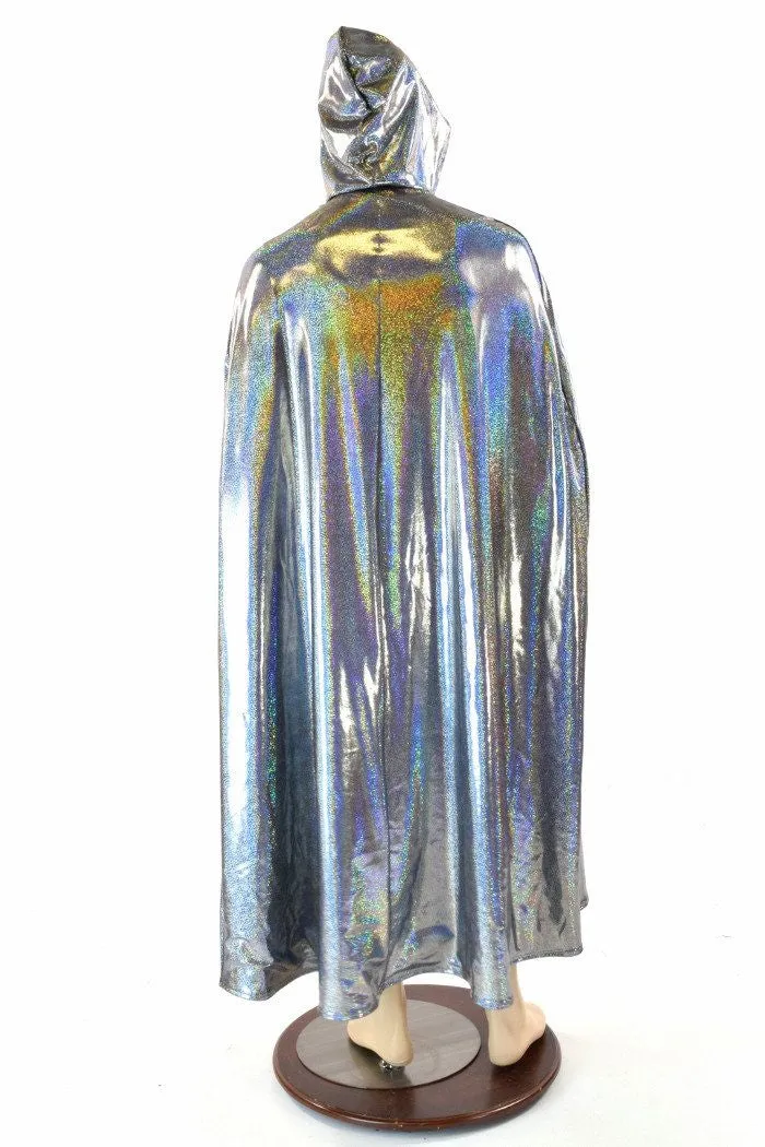 Silver & Galaxy Reversible Hooded Cape