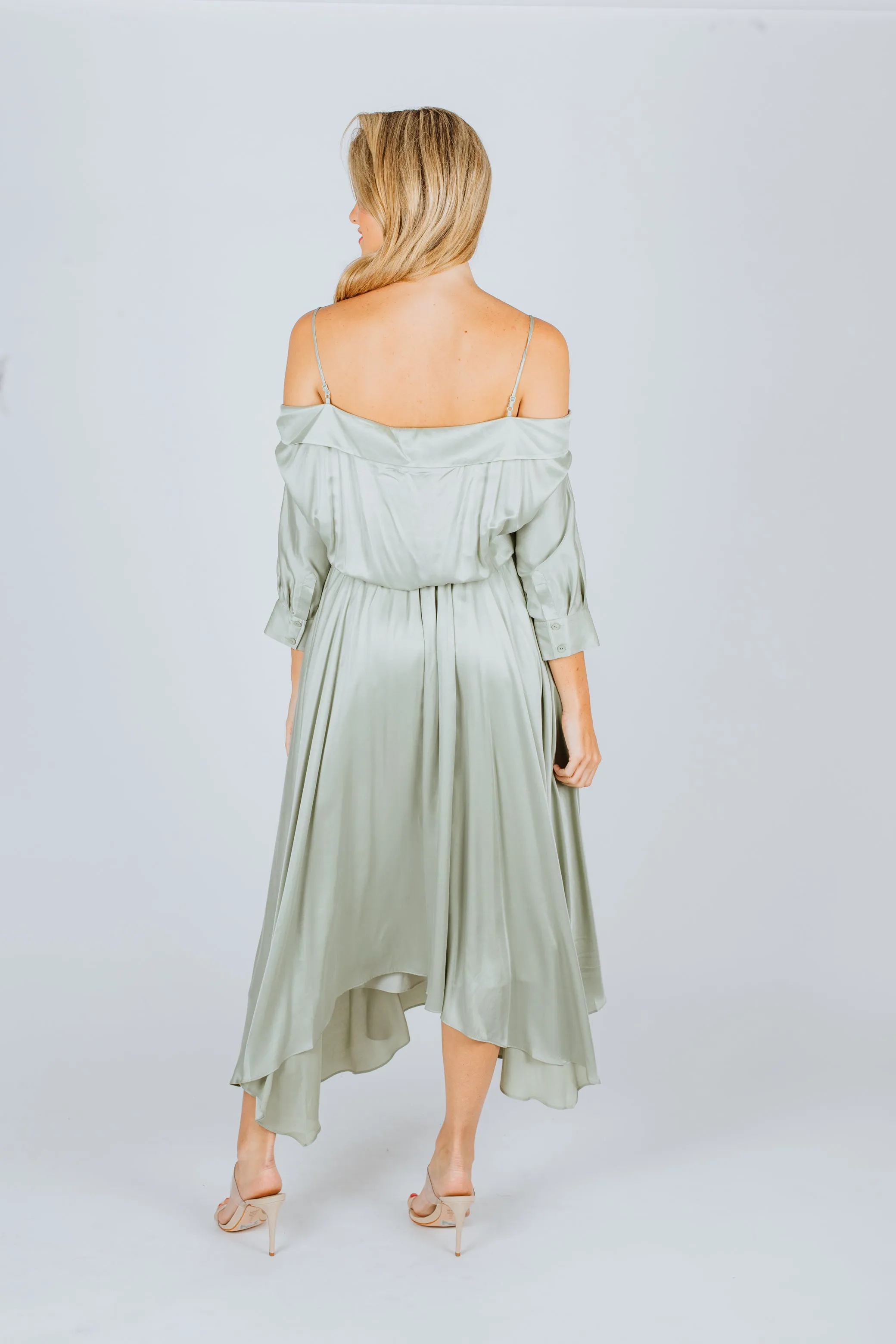 Simkhai Kiari Midi Dress Basil