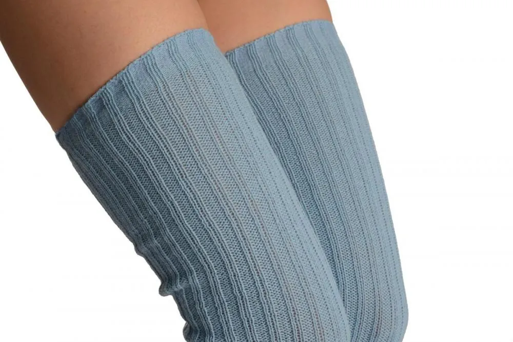 Sky Blue Stirrup Dance/Ballet Leg Warmers