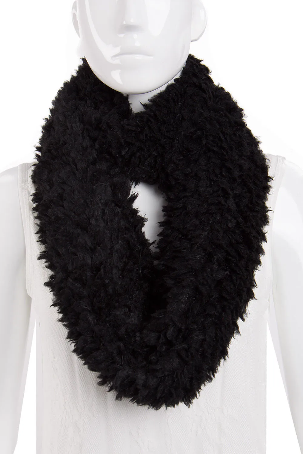 Soft Teddy Wooly Snood Scarf