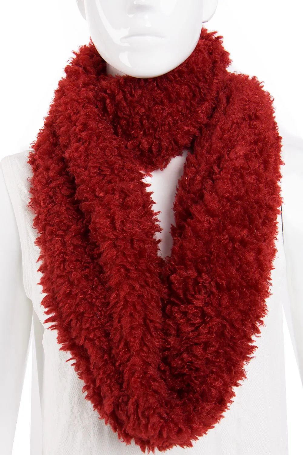 Soft Teddy Wooly Snood Scarf