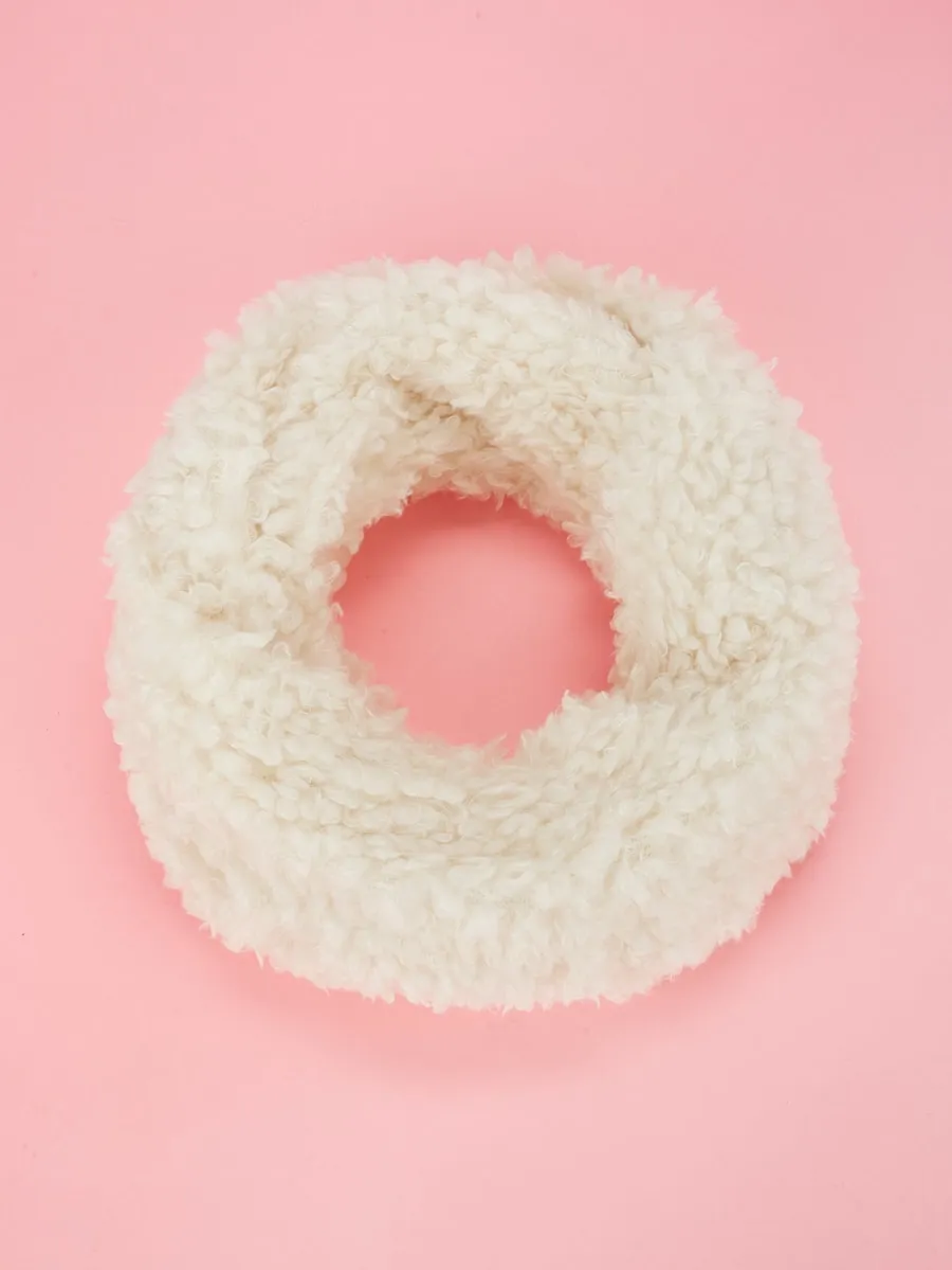 Soft Teddy Wooly Snood Scarf