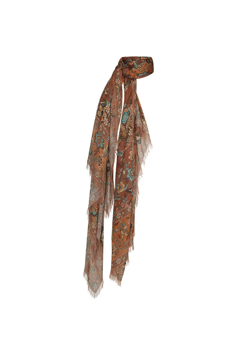 Spell - The Mojave Lily Travel Scarf in Amber