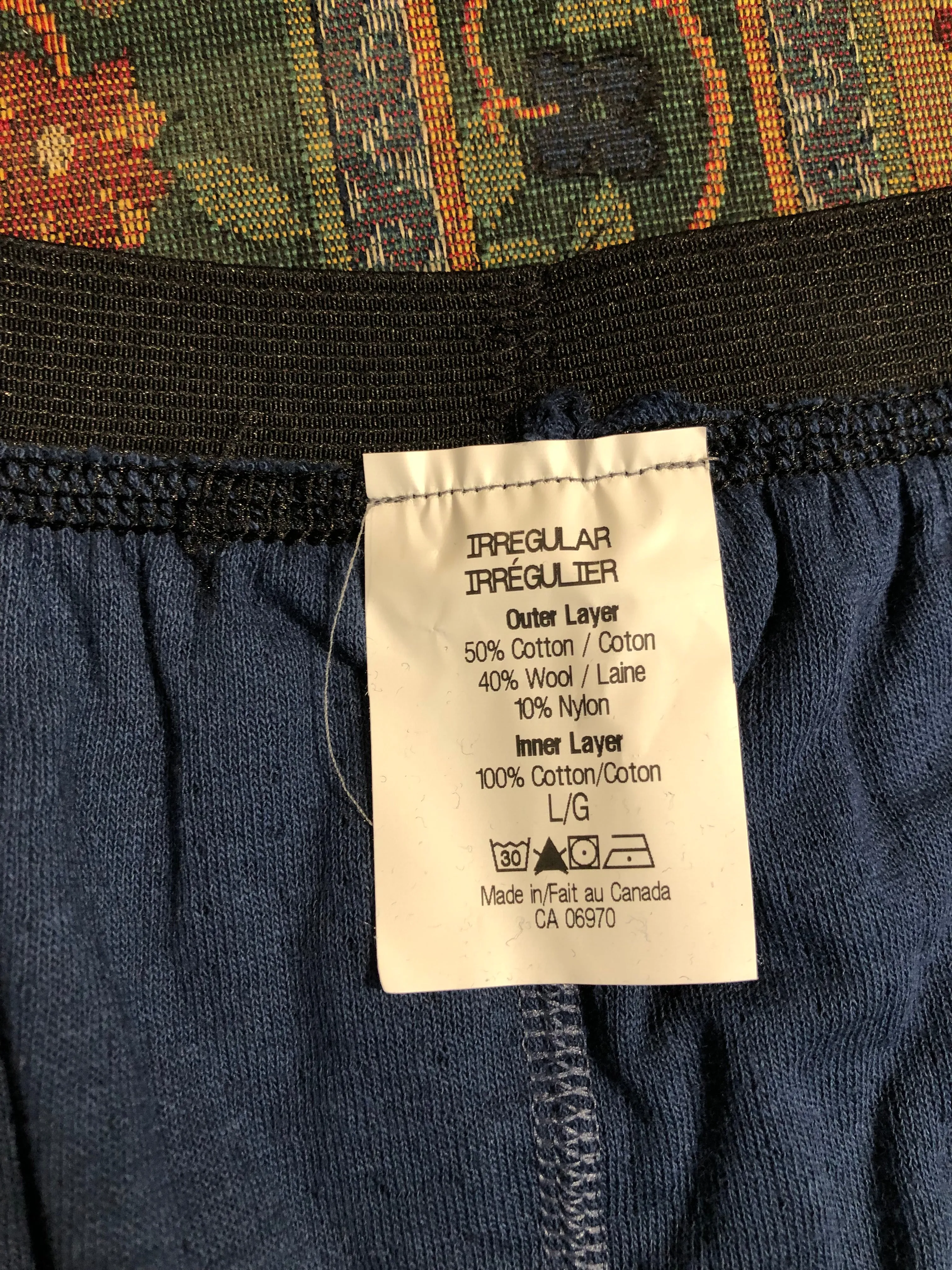 Stanfield’s Two Layer Blue Long Underwear, NWOT, Made in Nova Scotia, Size Large