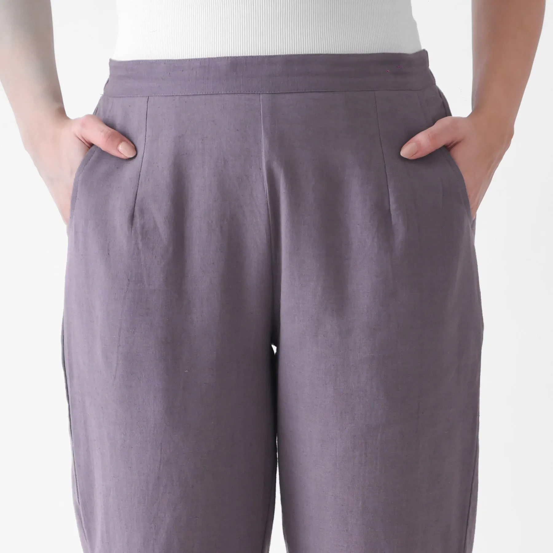 Steel Grey Cotton AMPM Pants