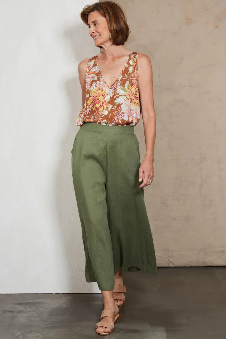 Studio Crop Pant - Khaki | Eb and Ive