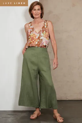 Studio Crop Pant - Khaki | Eb and Ive