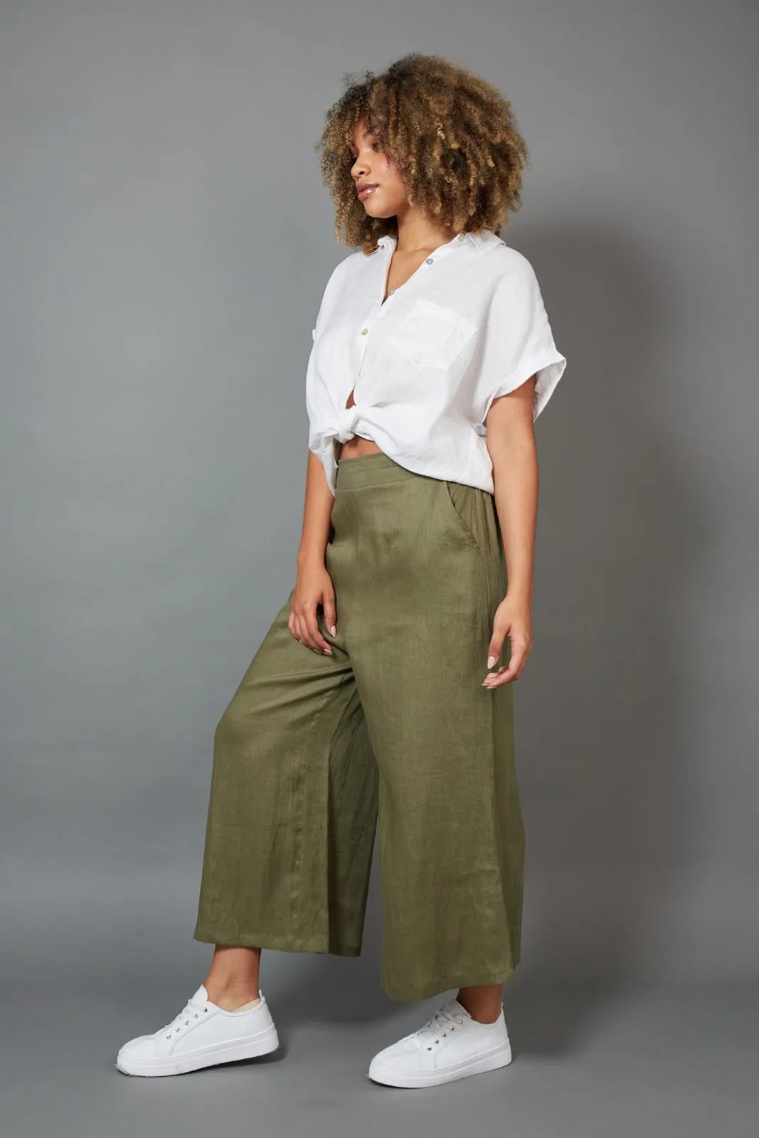 Studio Crop Pant - Tusk | Eb and Ive