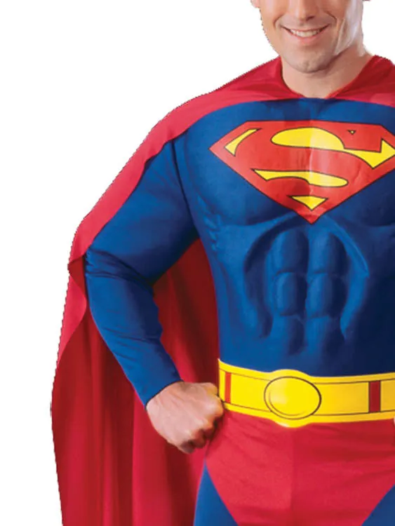 SUPERMAN MUSCLE CHEST COSTUME, ADULT