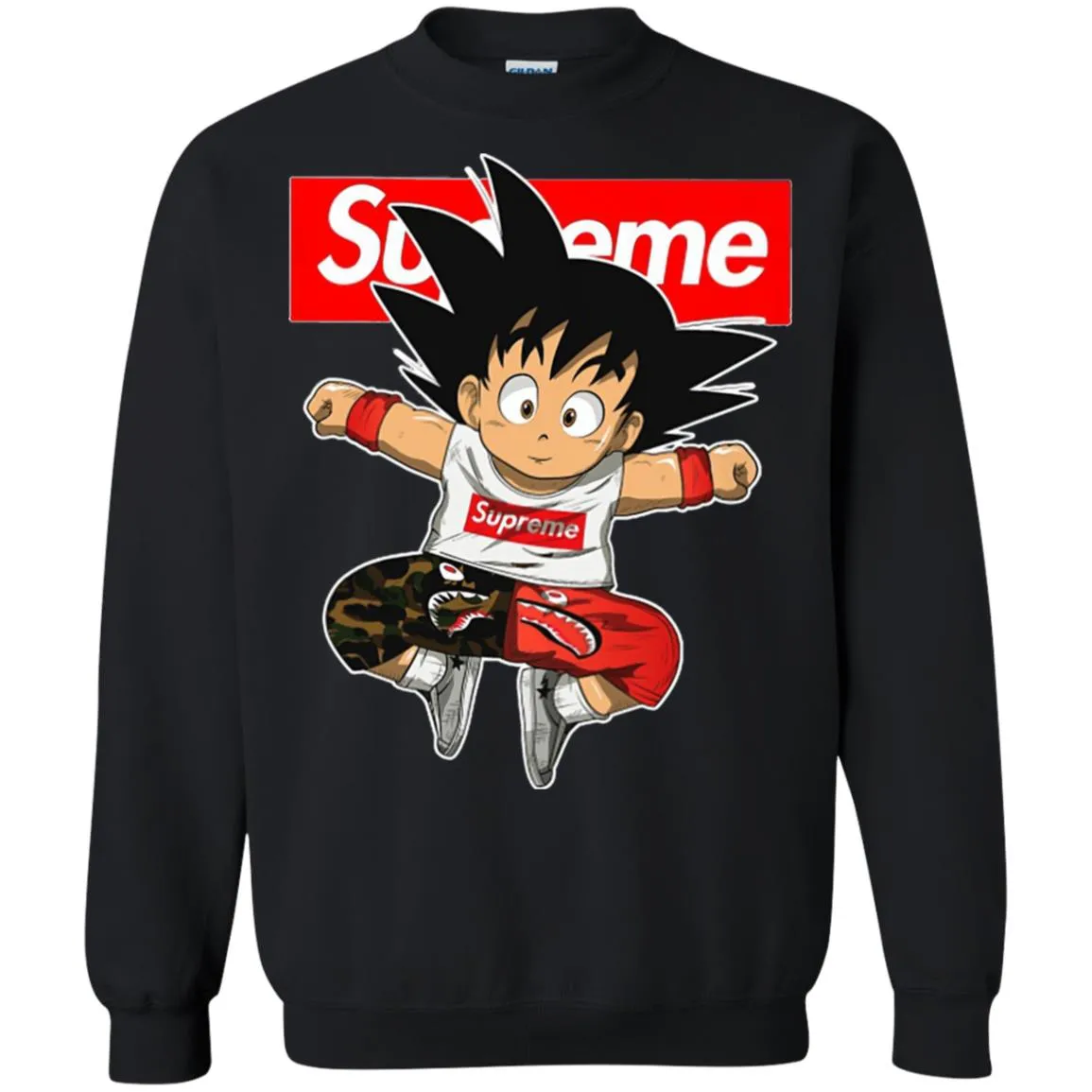 Supreme Dragon Ball Goku T-shirt Crewneck Pullover Sweatshirt