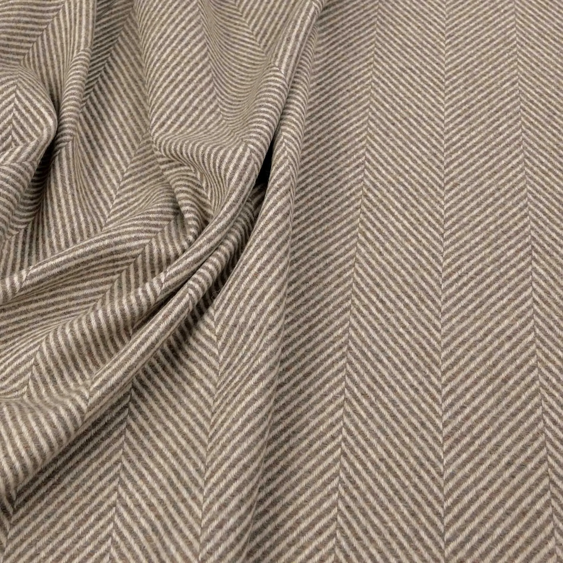 Tan Fancy Herringbone Fabric 97004