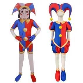 The Amazing Digital Circus TADC Pomni Costume Zentai Bodysuit Cosplay Halloween