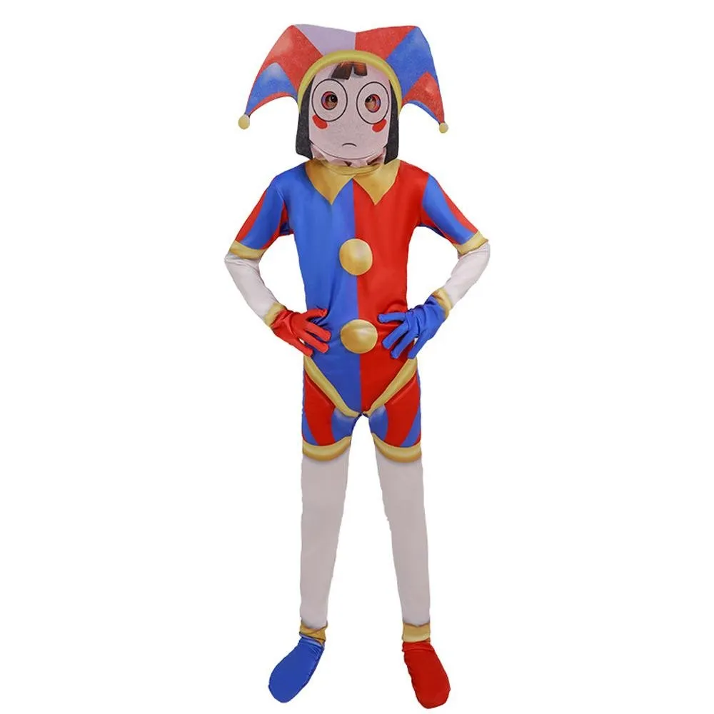 The Amazing Digital Circus TADC Pomni Costume Zentai Bodysuit Cosplay Halloween